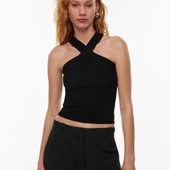 Aritzia Babaton Sculpt Knit Criss Cross Tank - Picture 1 of 5